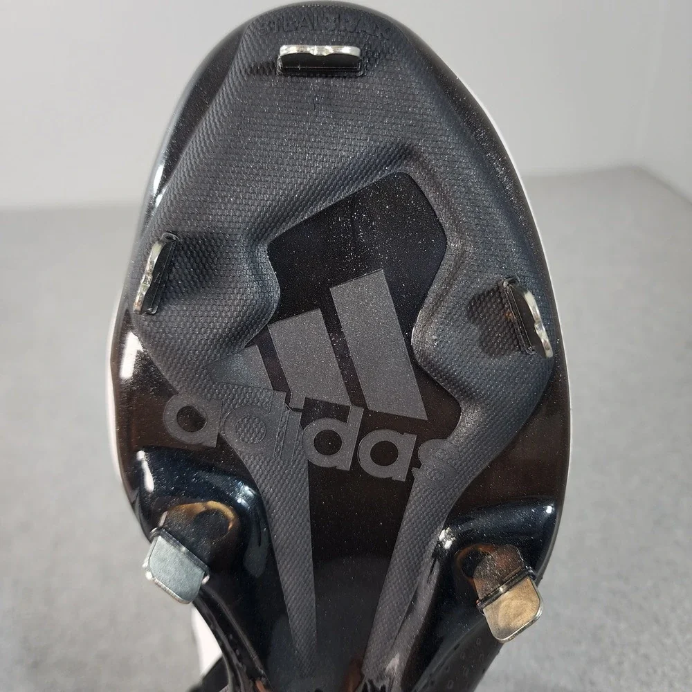 Adidas Icon 7 Boost Baseball Metal Cleats Mens Size 15 Black White Silver FY4178
